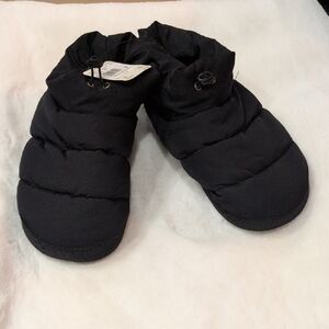 Men's Black Puffer Style Slipper